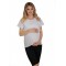 Комплект футболок 3 шт для вагітних з секретом для годування Чорна/Бежева/Біла